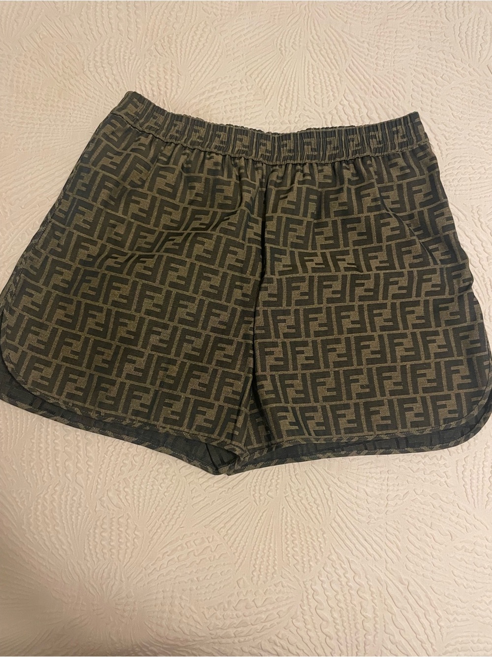 Fendi Brown Canvas Shorts